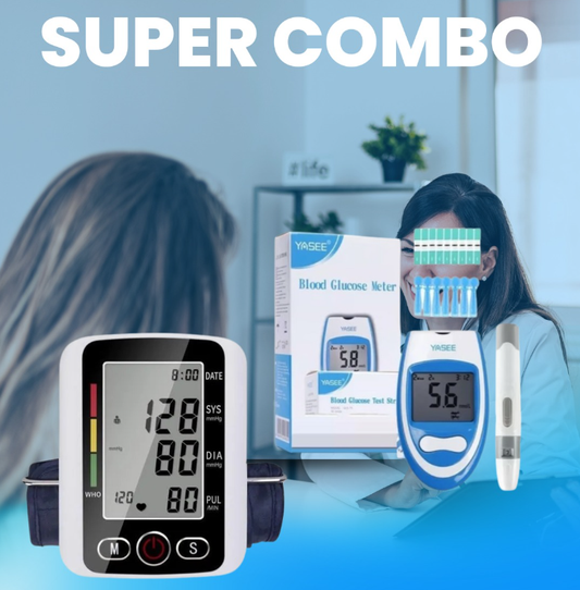 Combo Gluco-tensiometro digital